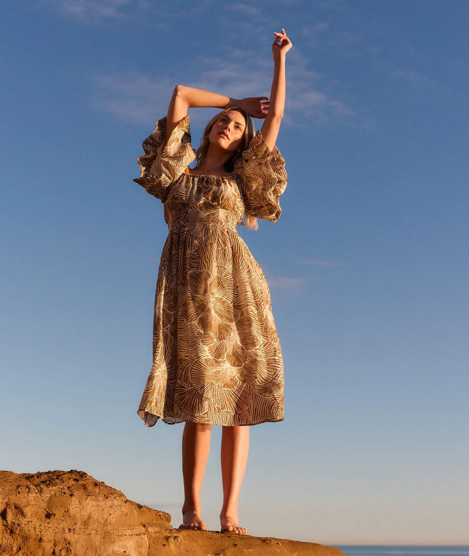 FATE & BECKER TALLULAH OFF-SHOULDER DRESS