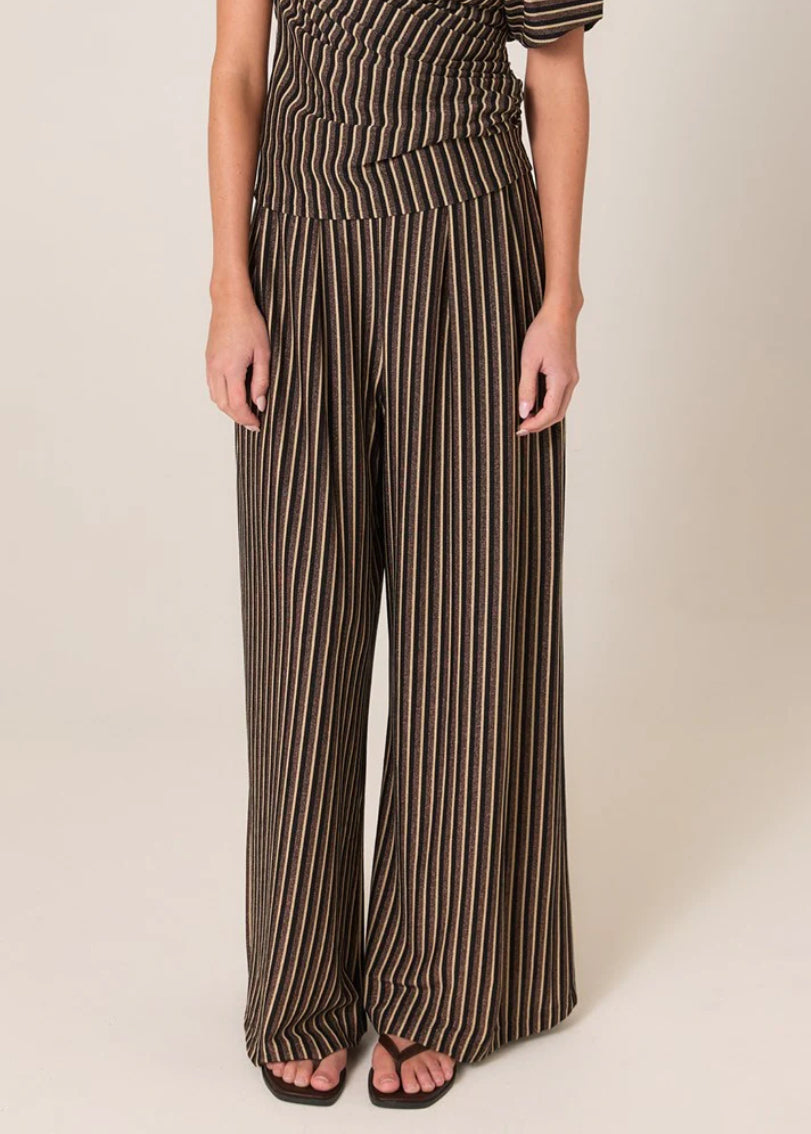 FATE & BECKER EVERLYN METALLIC JERSEY PANT