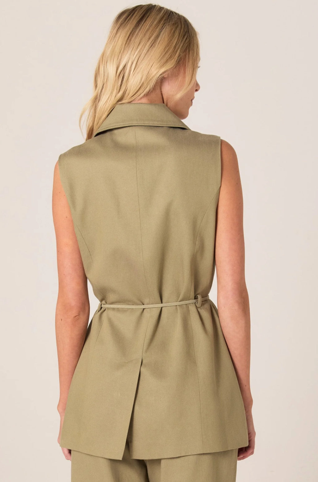 FATE & BECKER ZEPHYR WRAP VEST WITH BELT