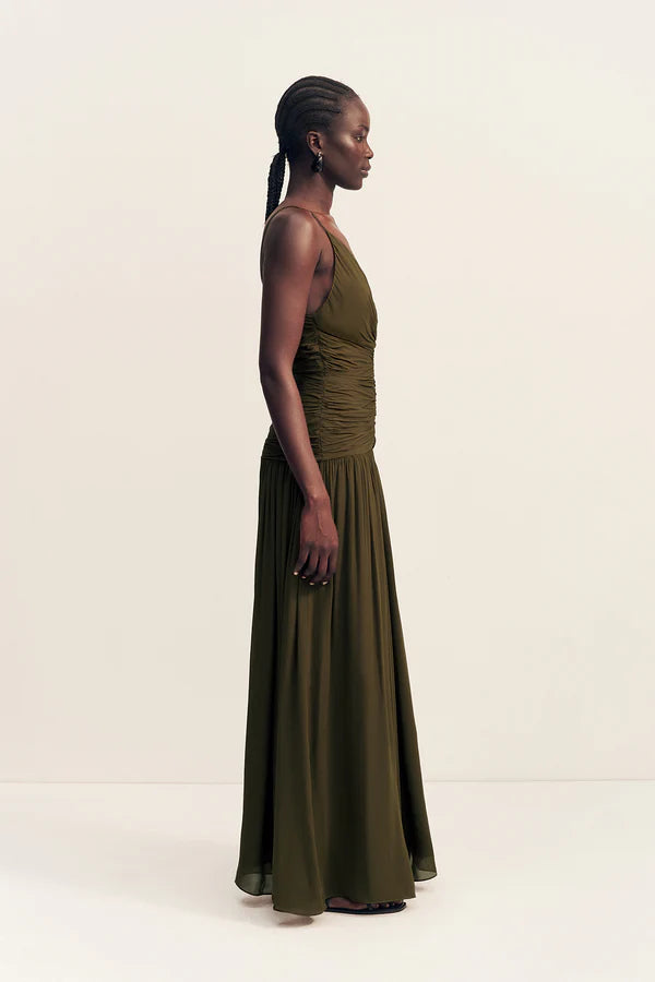 SHONA JOY JUNO PLUNGED GATHERED MAXI DRESS - Love Affair Boutique SHONA JOY JUNO PLUNGED GATHERED MAXI DRESS - Love Affair Boutique