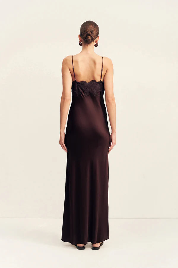SHONA JOY SIMONA LACE SLIP MAXI DRESS