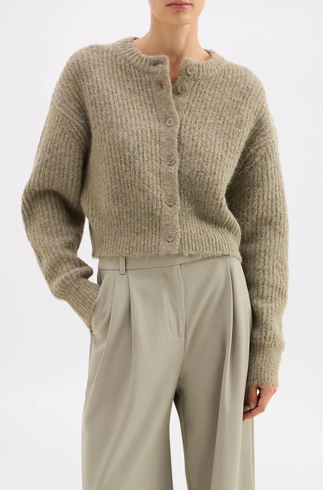 NUDE LUCY NIXON CROPPED CARDIGAN