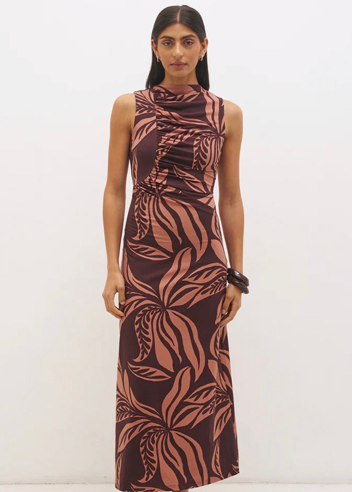 MON RENN FARAH RUCHED DRESS