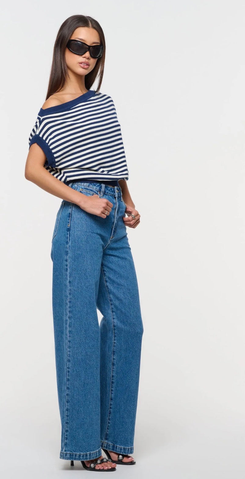 A BRAND EVA HIGH AND WIDE JEAN