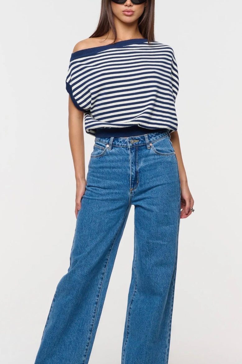 A BRAND EVA HIGH AND WIDE JEAN