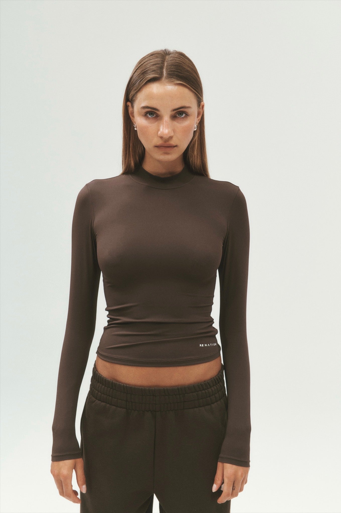 P.E NATION FOUNDATION MOCK NECK TOP