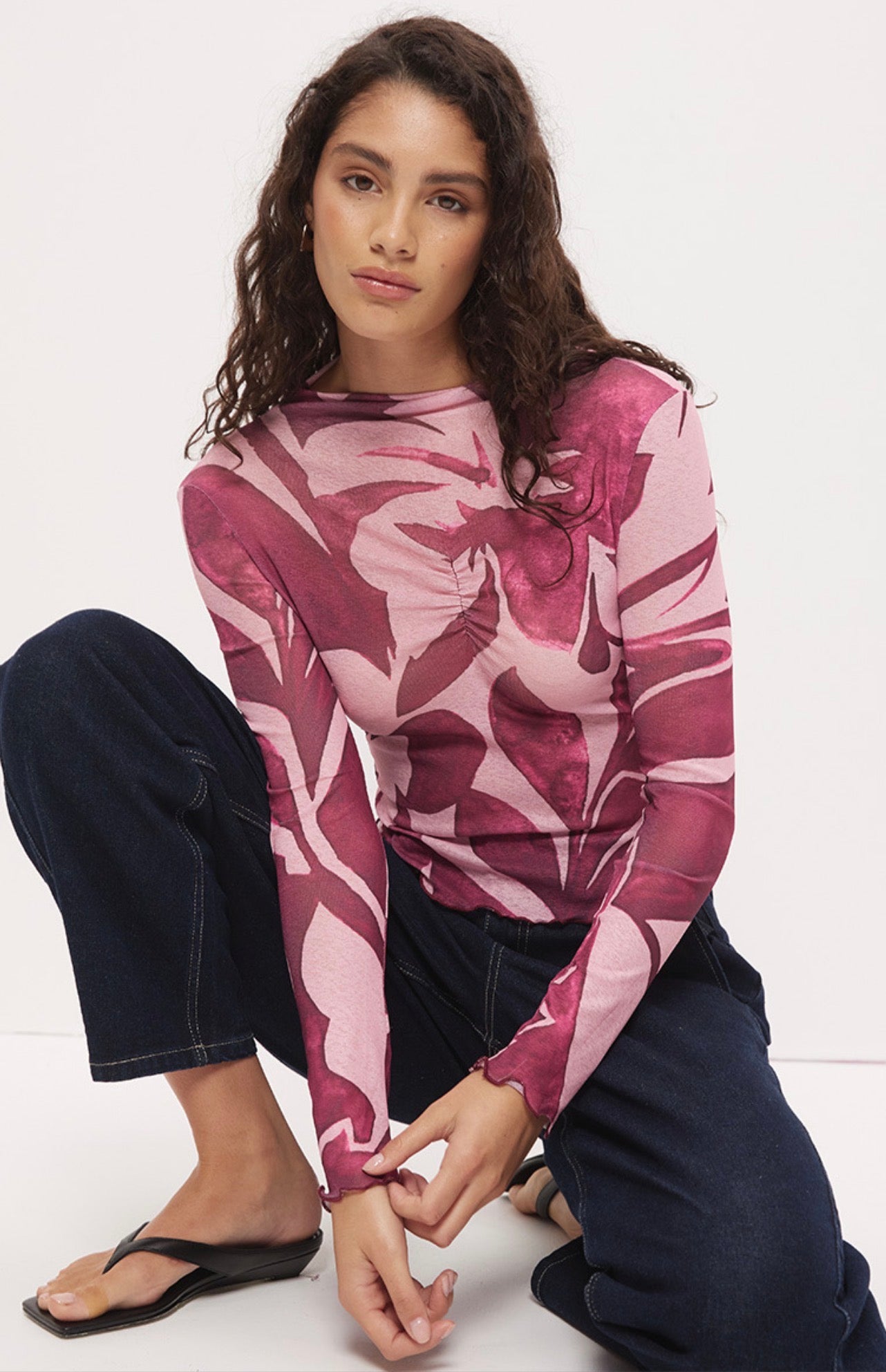 MON RENN PETA MOCK NECK TOP