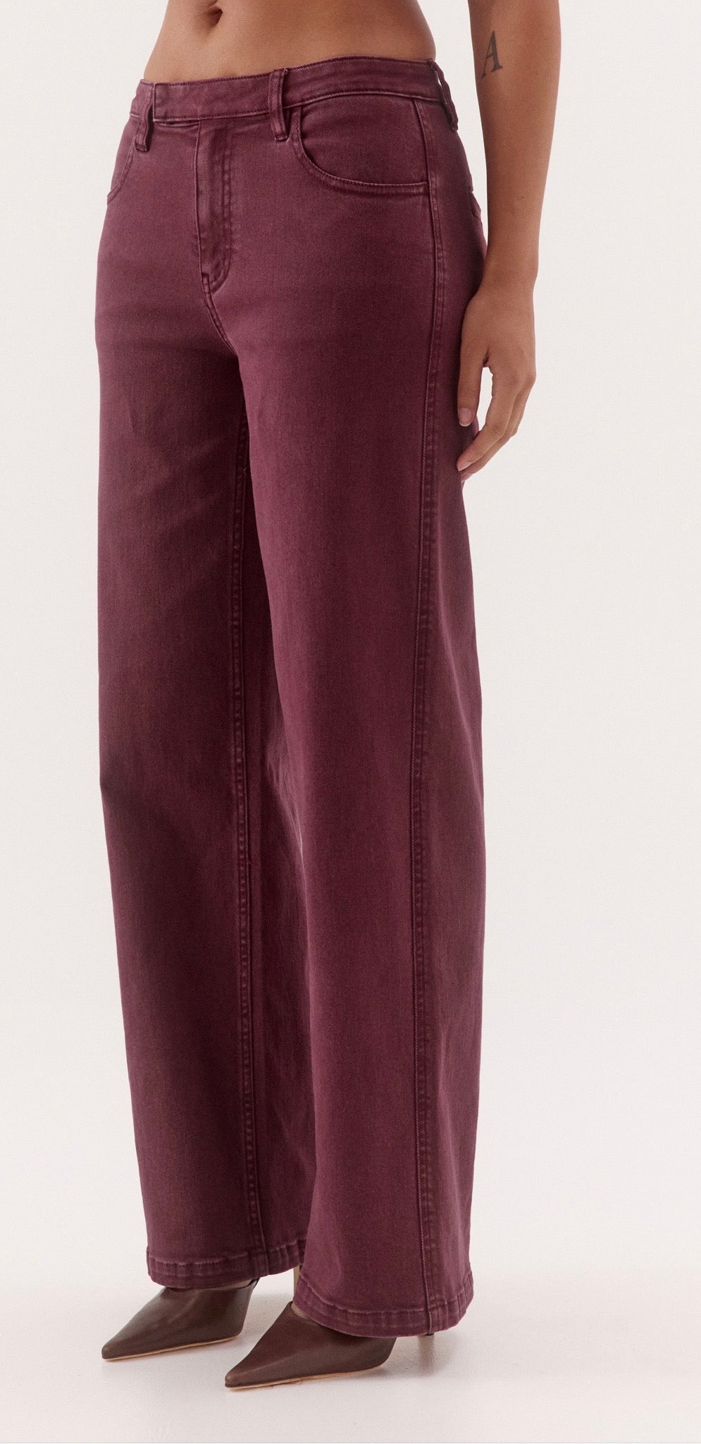 SOVERE BLAINE DENIM JEANS VINO