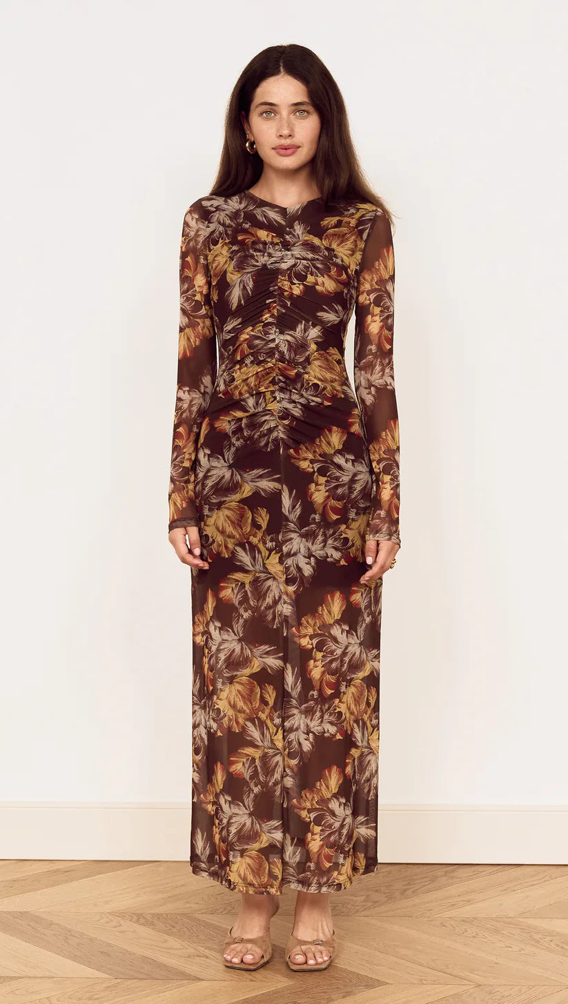 MINKPINK TAHLIA MESH MIDI DRESS