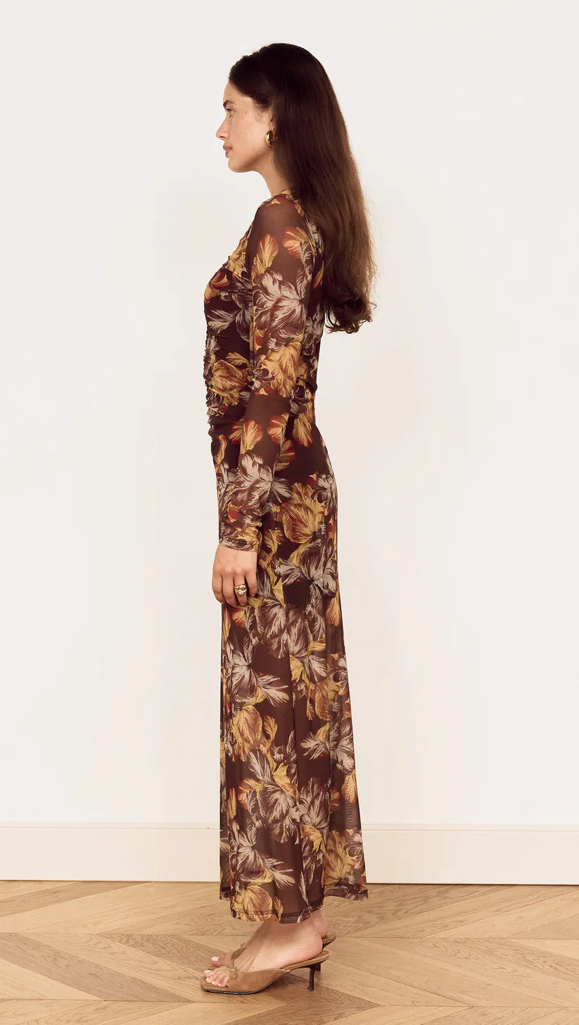 MINKPINK TAHLIA MESH MIDI DRESS