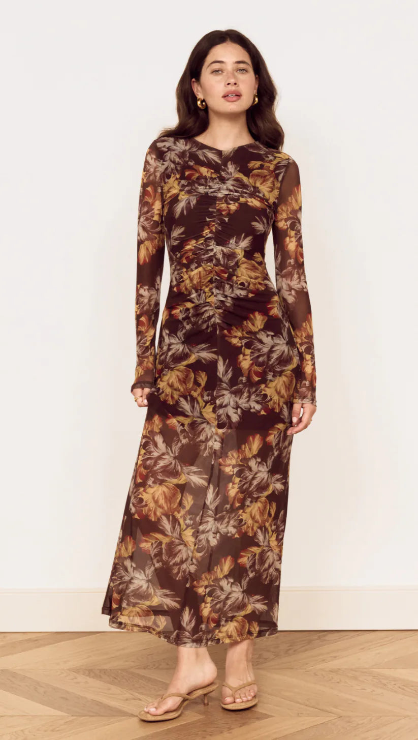 MINKPINK TAHLIA MESH MIDI DRESS