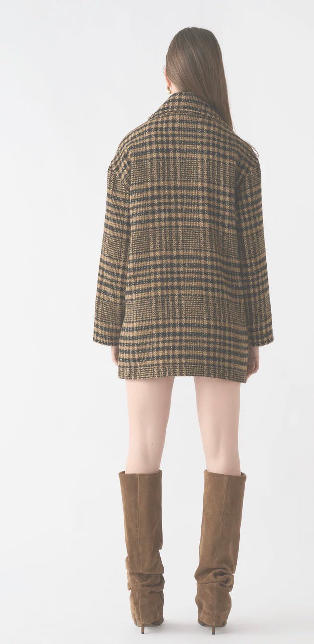 ESMAEE CHRONICLE CHECK COAT