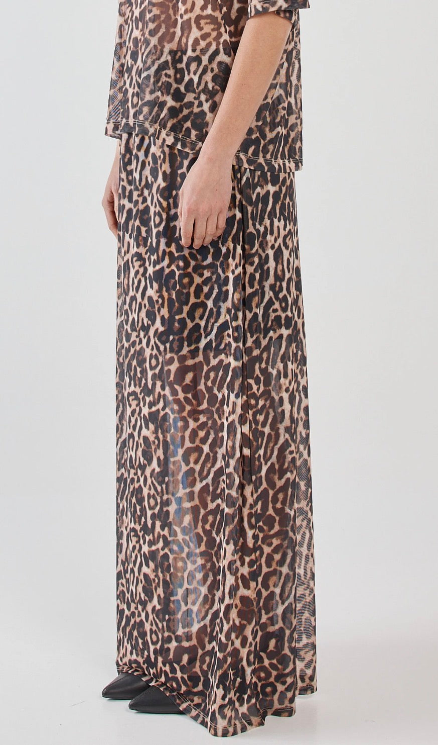 SASS OXLEY PRINT MESH SKIRT