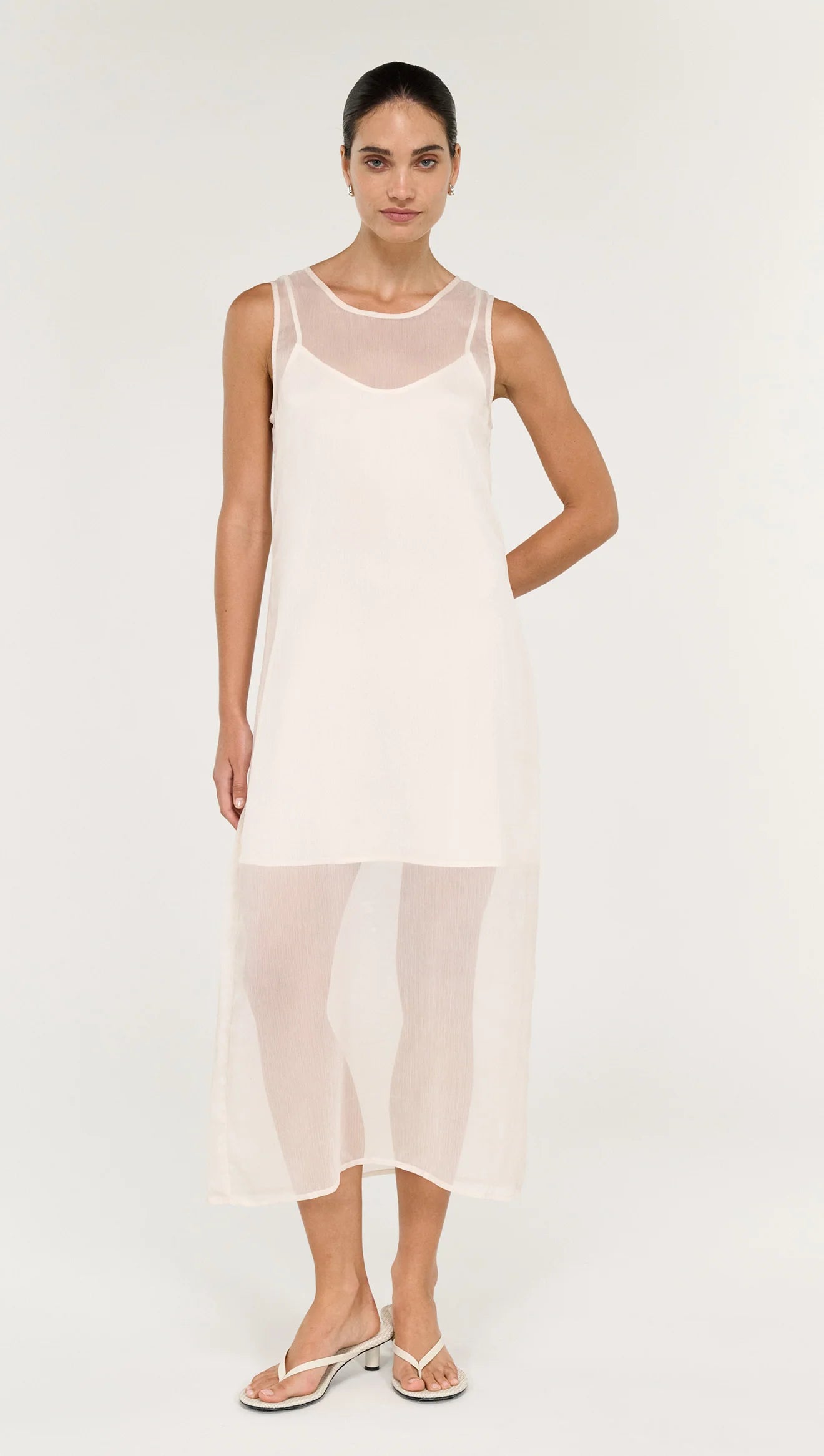 ARIA SHEER LAYERED DRESS