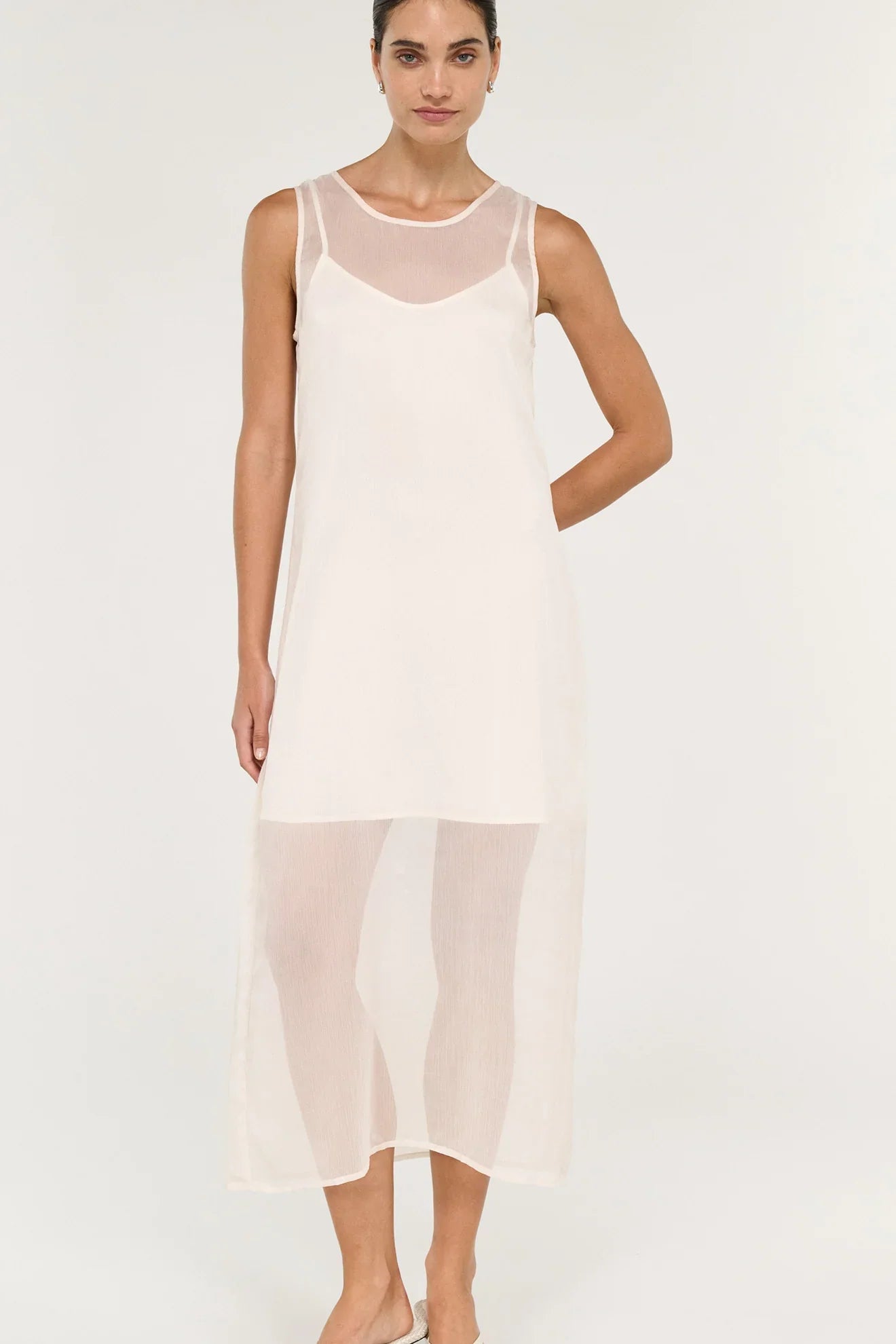 ARIA SHEER LAYERED DRESS