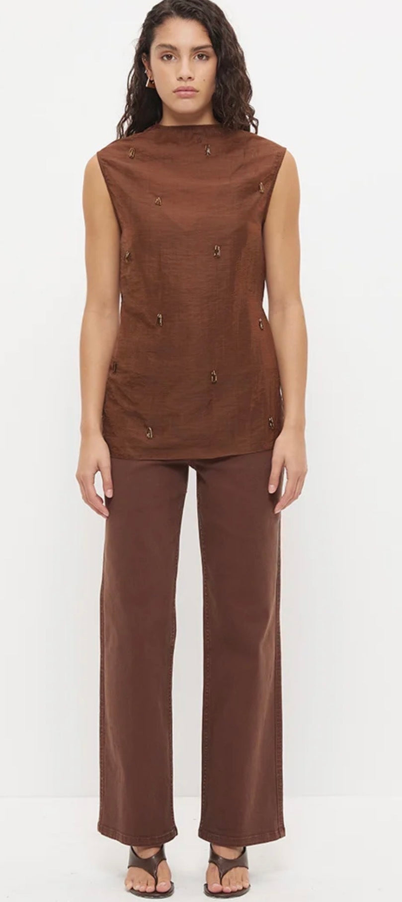 MON RENN ILLUME NUTMEG TOP