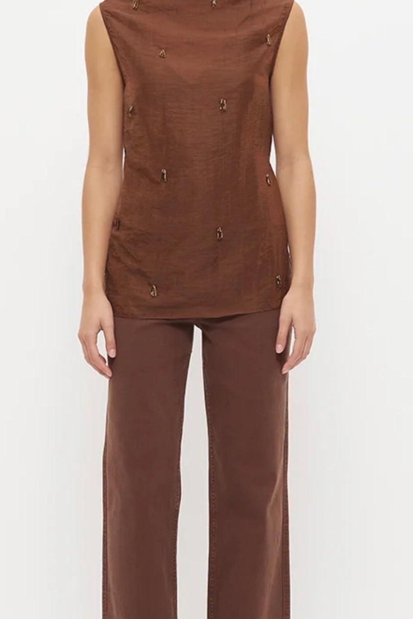 MON RENN ILLUME NUTMEG TOP