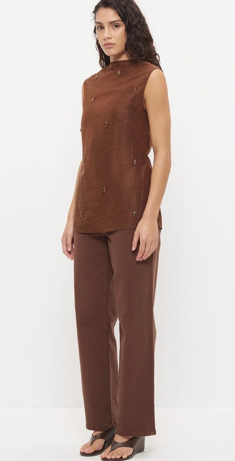 MON RENN ILLUME NUTMEG TOP
