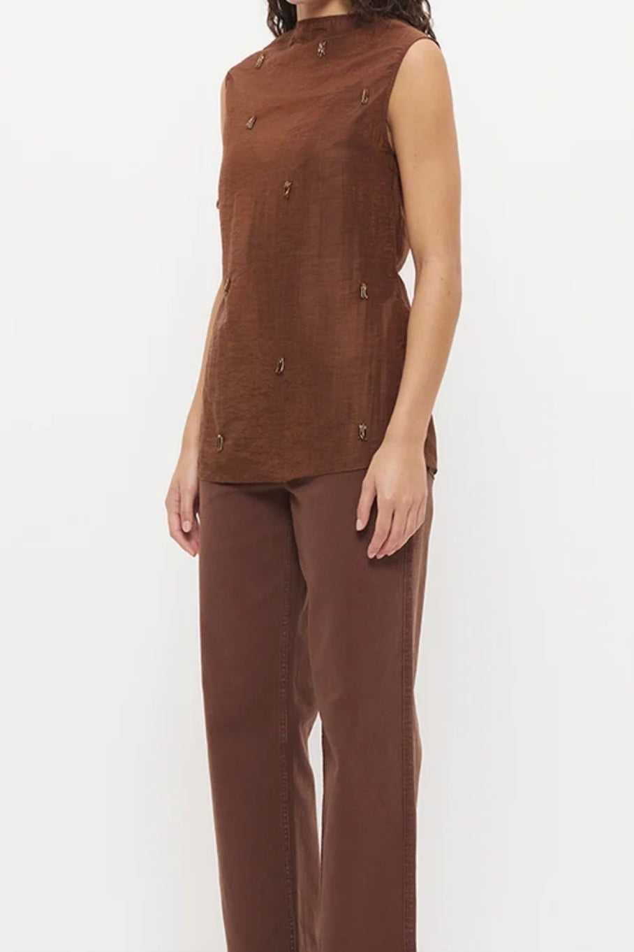 MON RENN ILLUME NUTMEG TOP