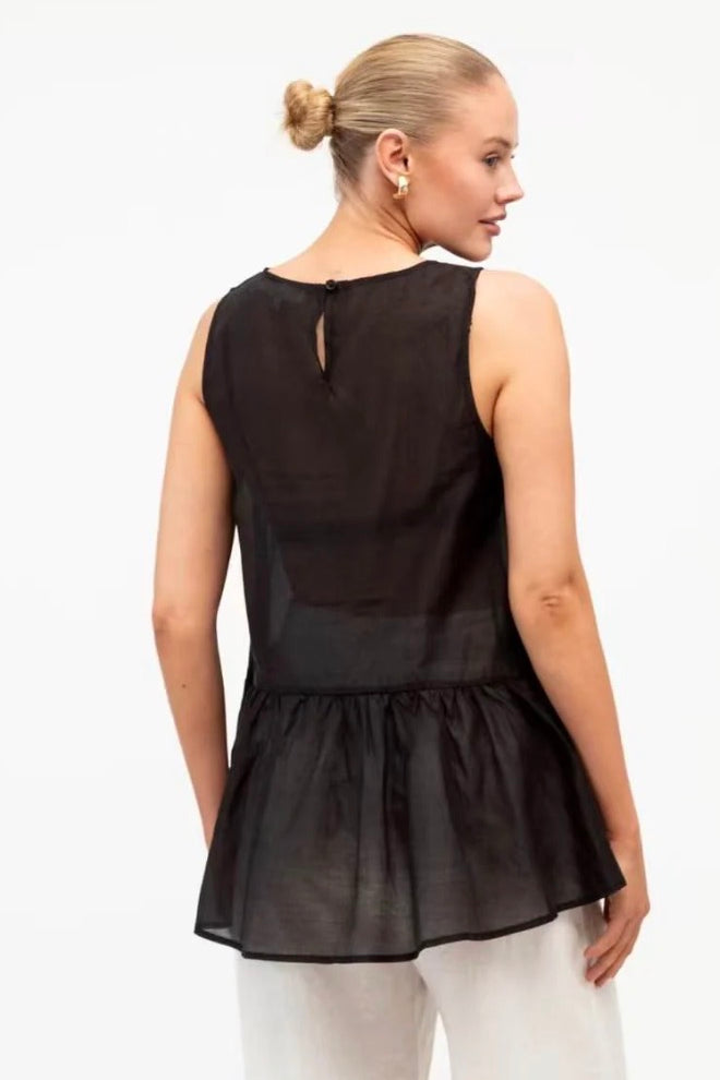 PARIS PEPLUM TOP