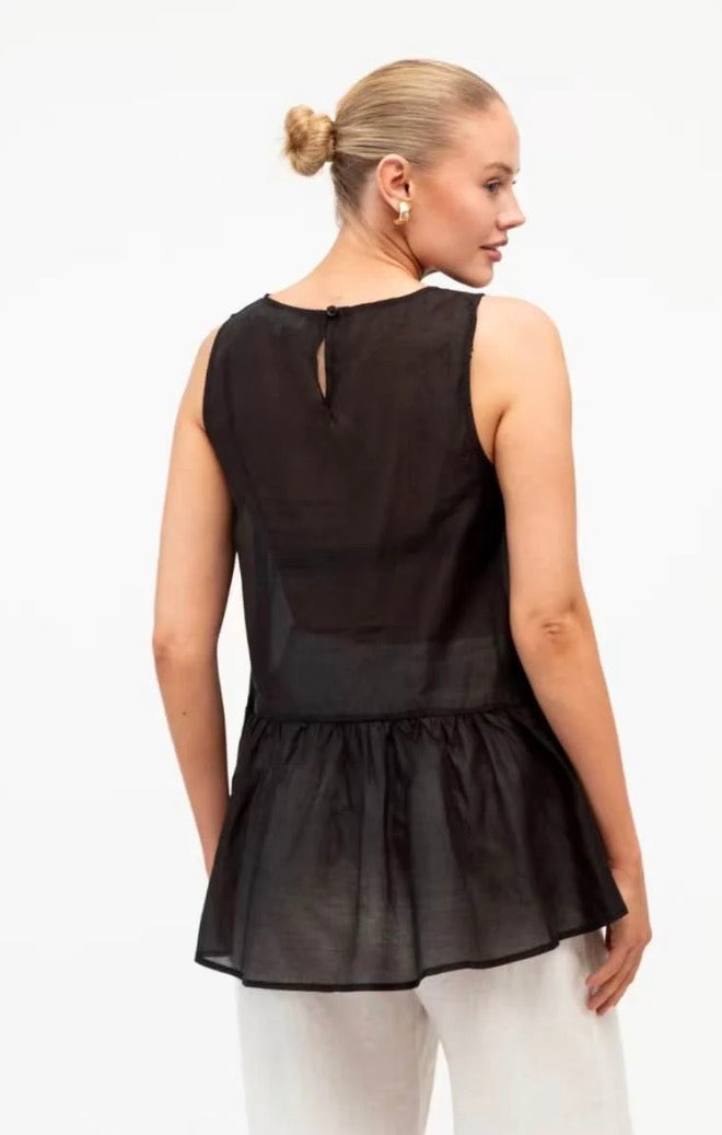 PARIS PEPLUM TOP