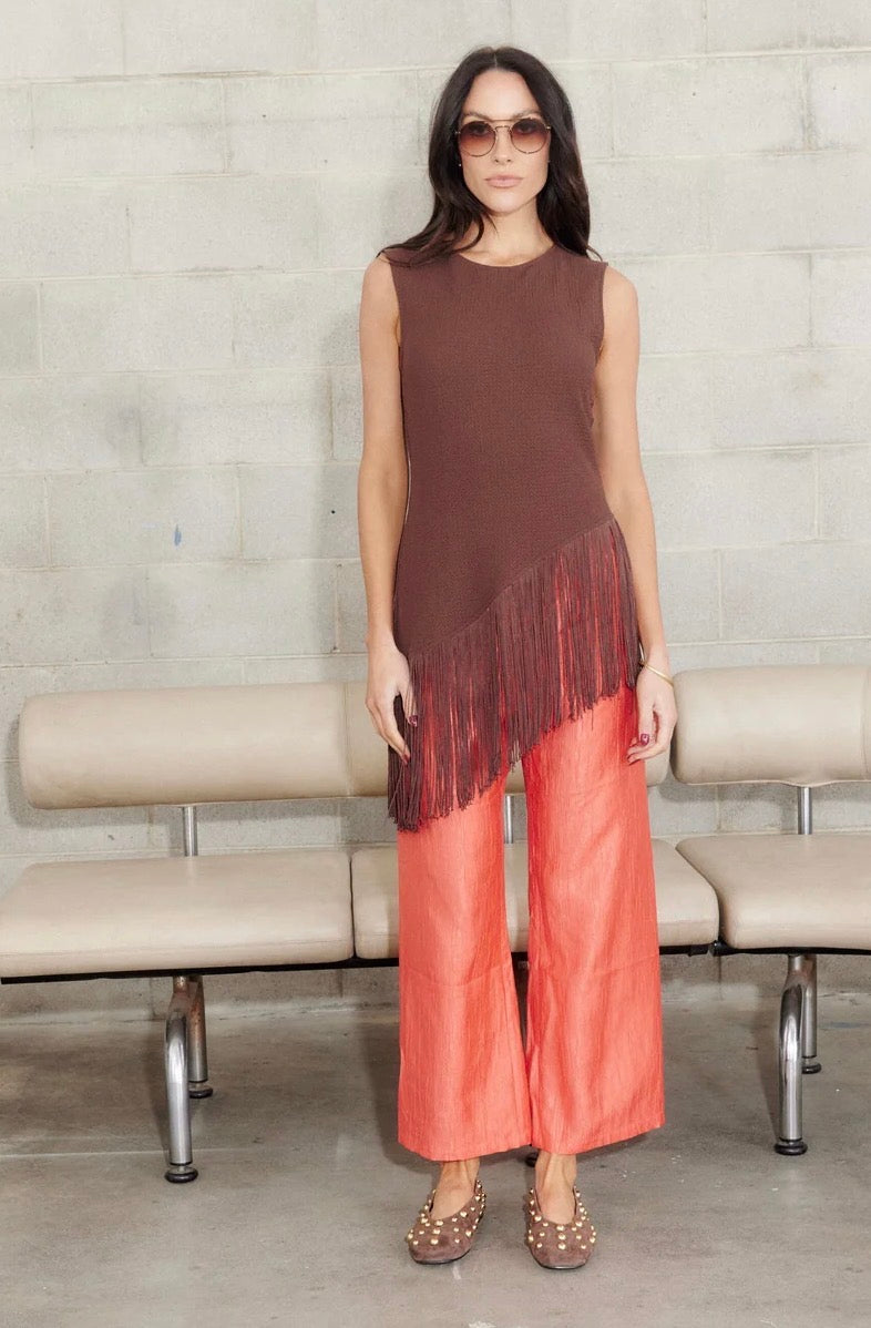 PEACH AND PARLA COCO TASSEL TOP