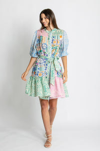 Kachel Riley floral short dress, lightweight summer fabric