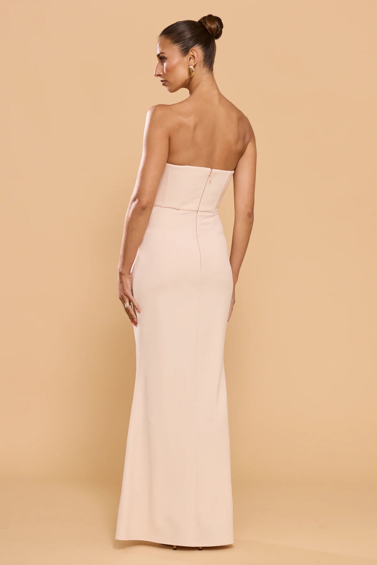 CATHERINE FERRARO CARTIA STRAPLESS DRESS