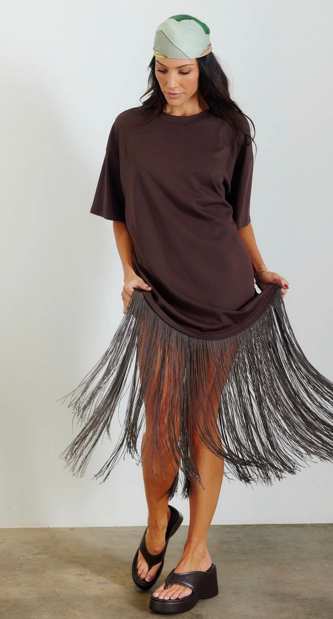 JATEA MIRABELLA FRINGE DRESS
