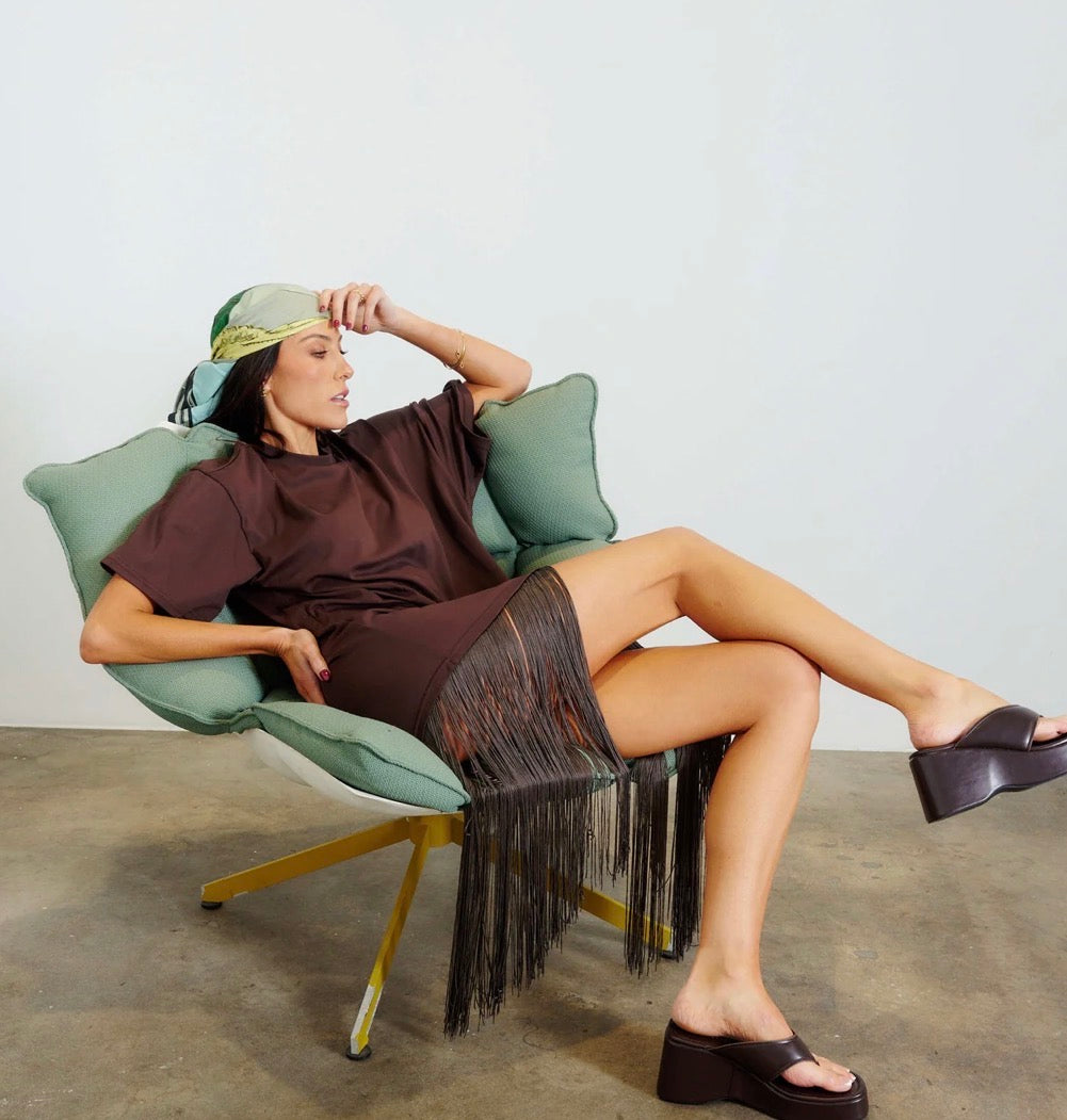 JATEA MIRABELLA FRINGE DRESS