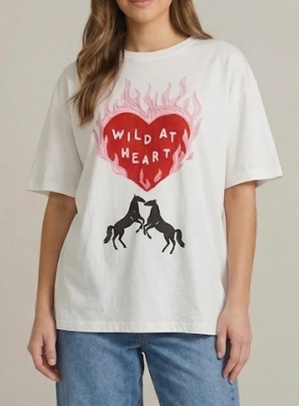 WILD AT HEART TEE