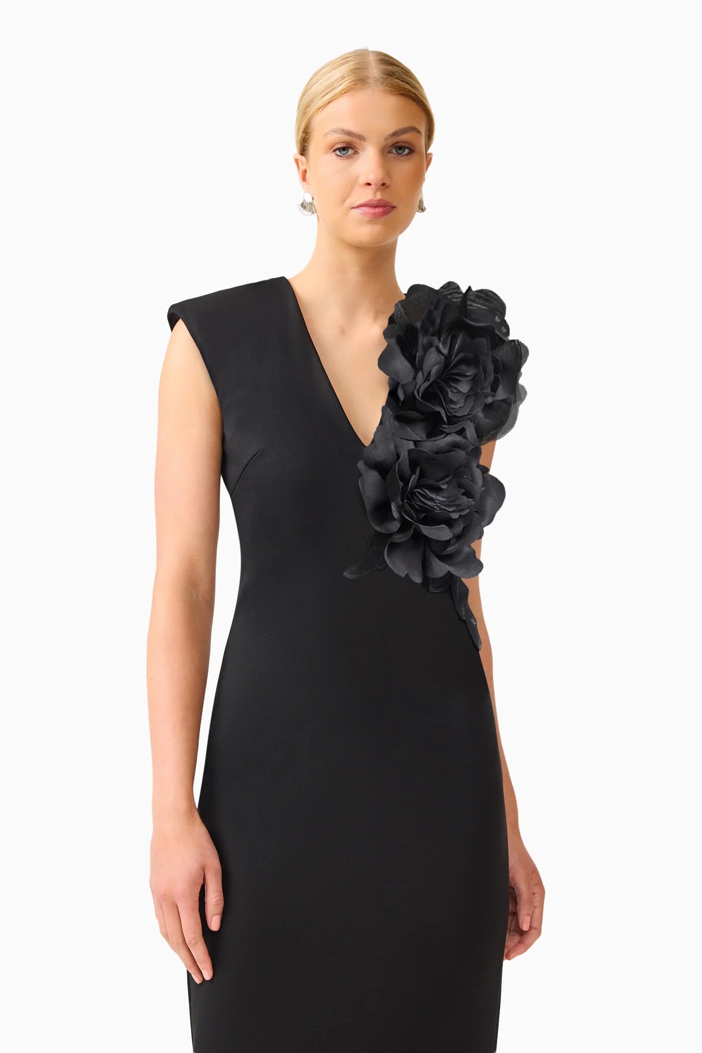 ELLIATT NOIRETTE V NECK DRESS