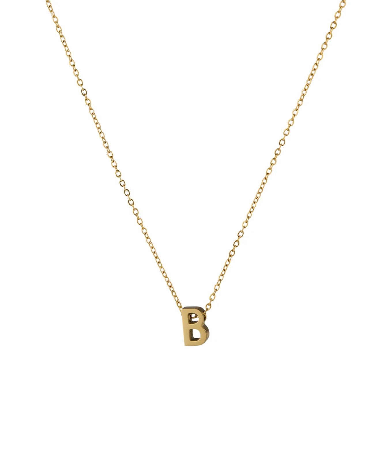 ALPHA INITIAL CHARM NECKLACE