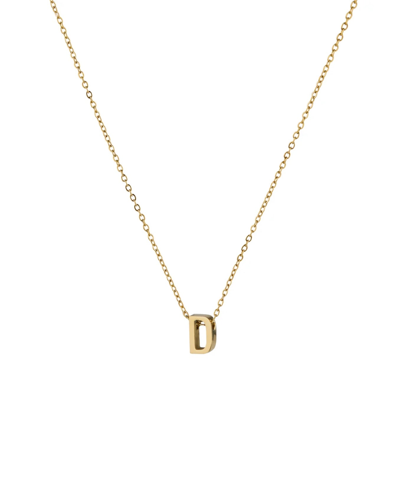 ALPHA INITIAL CHARM NECKLACE