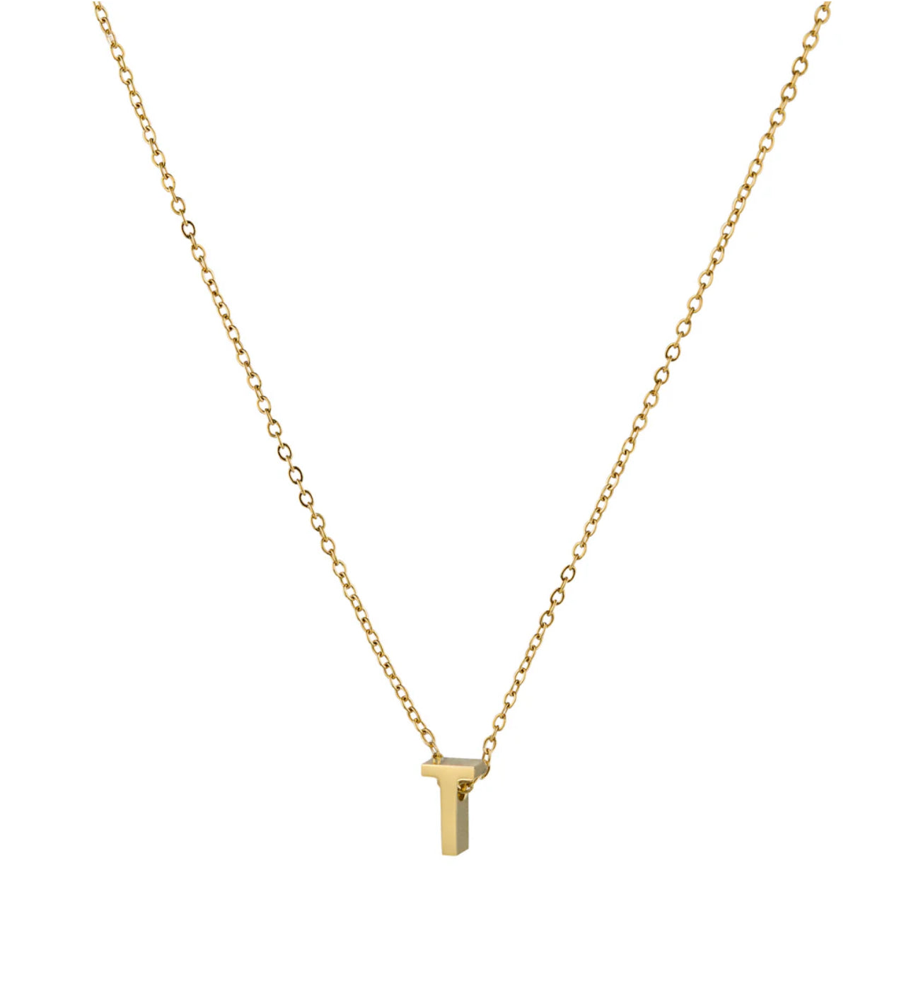 ALPHA INITIAL CHARM NECKLACE