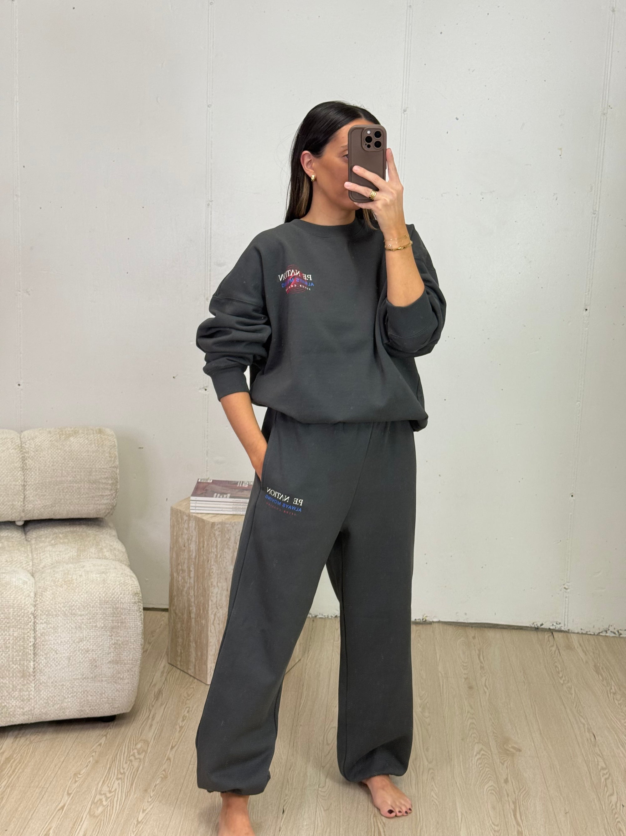 PE NATION SNAP OVERSIZED SWEAT