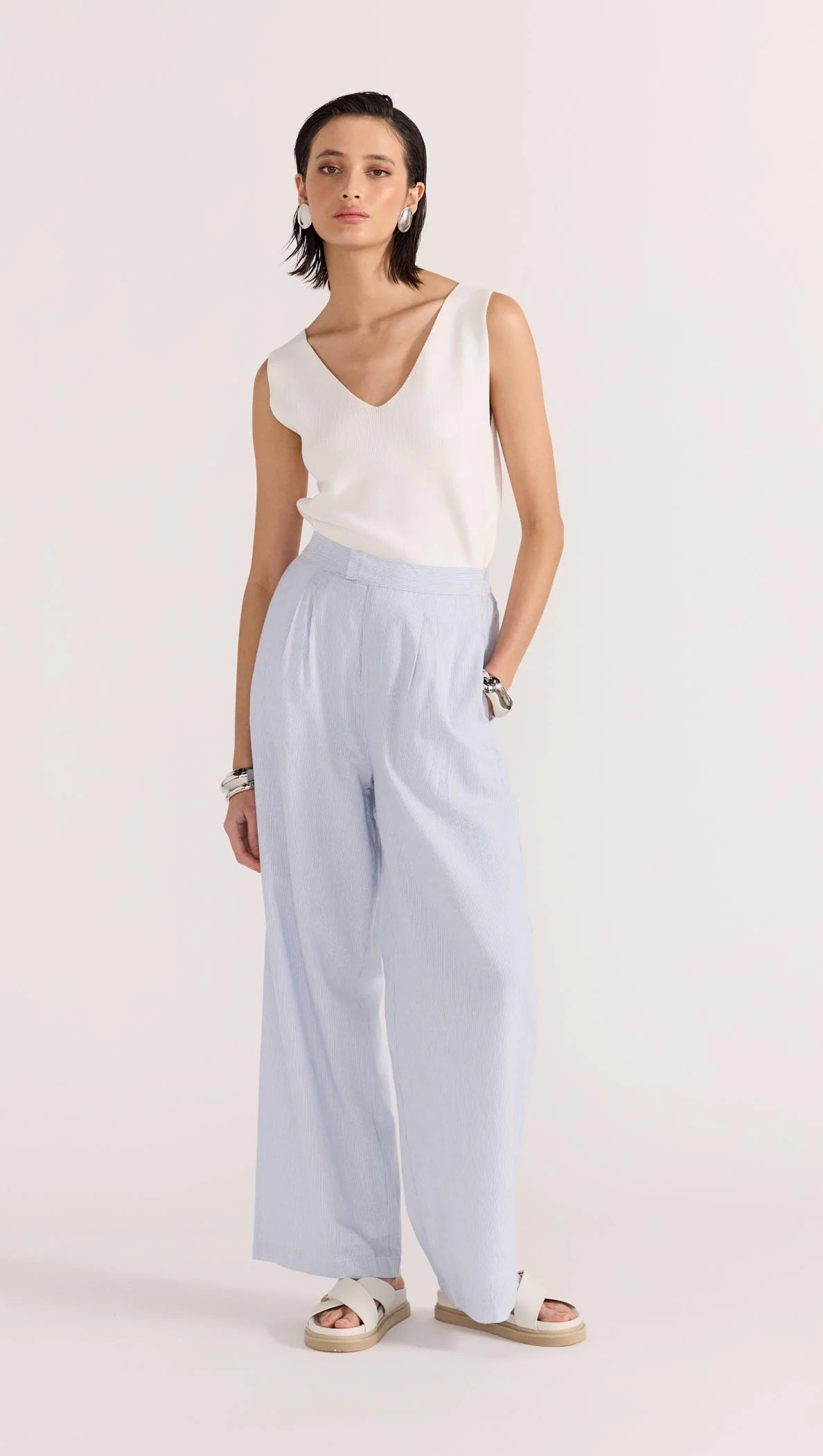 STAPLE DANICA WIDE LEG PANTS