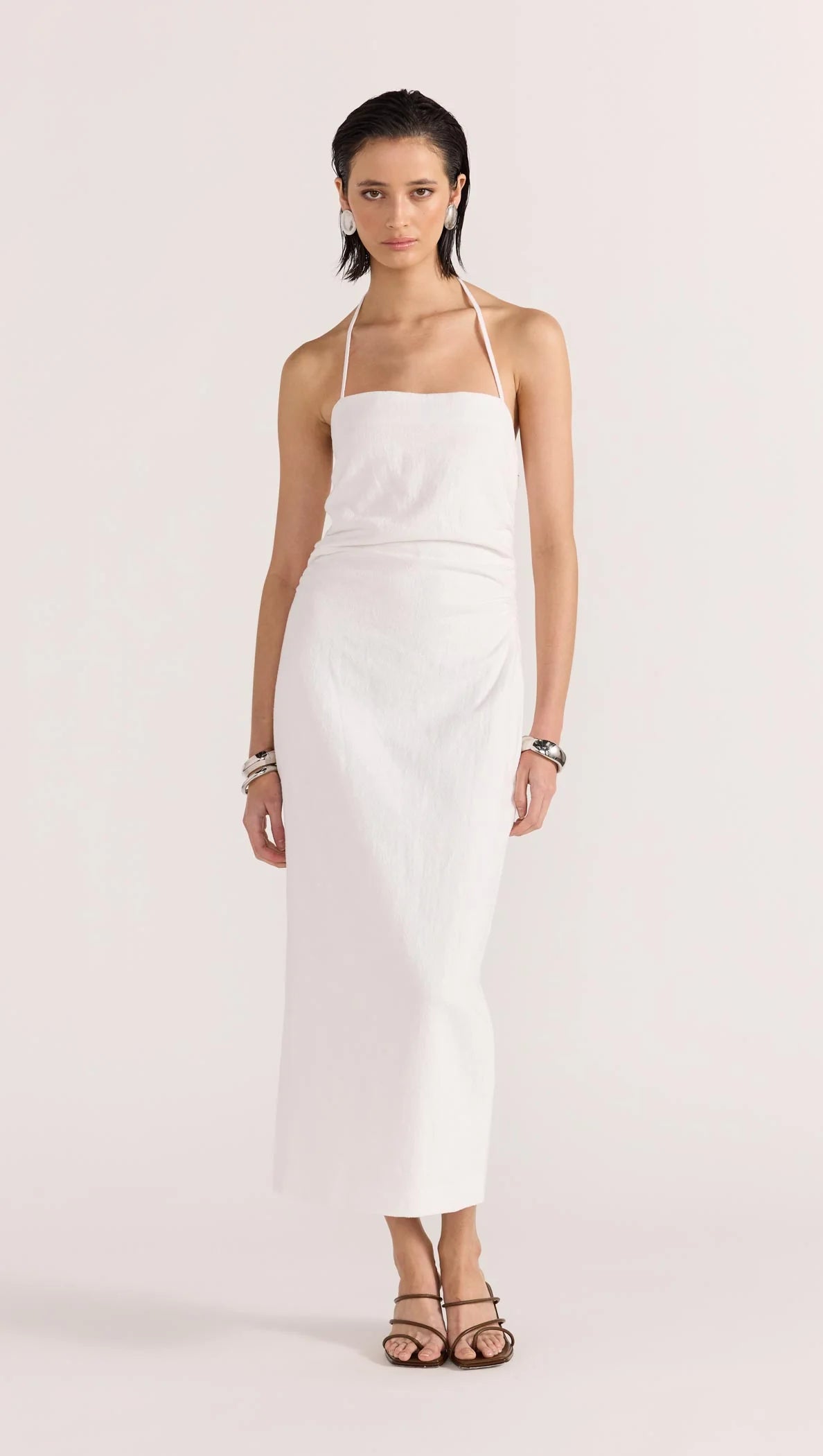 ATHENA HALTER MIDI DRESS