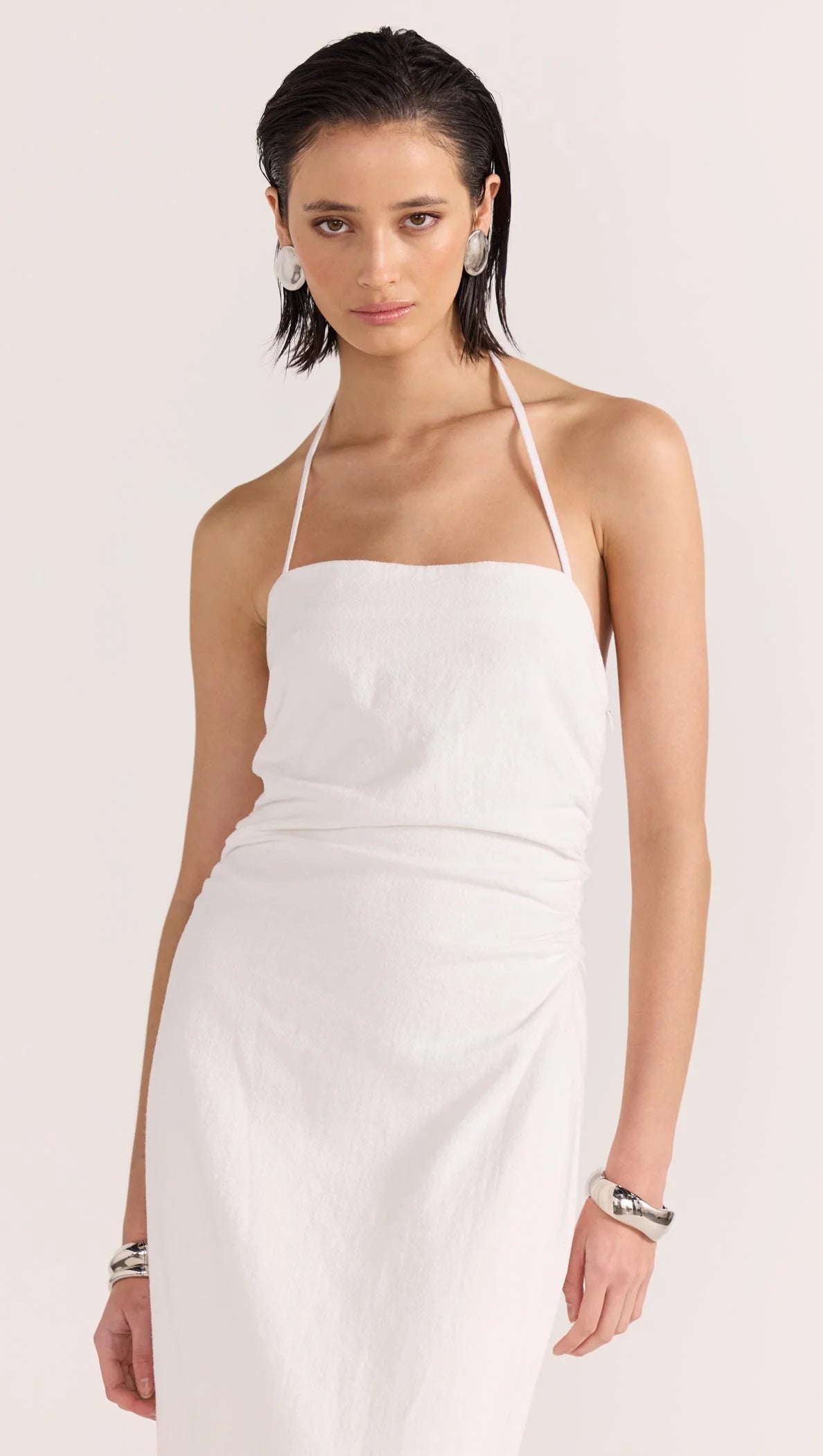 ATHENA HALTER MIDI DRESS