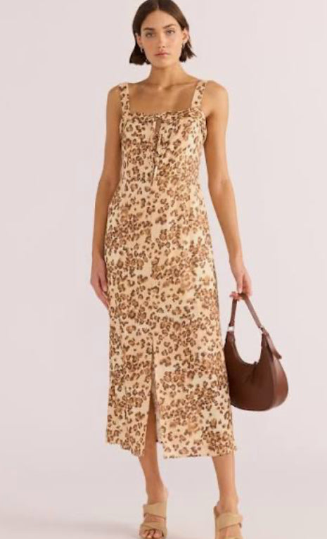 MINKPINK ARDEN TIE MIDI DRESS