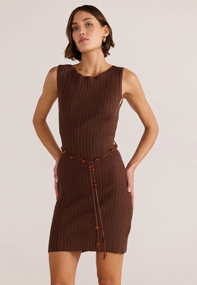 MINKPINK BEAD KNIT MINI DRESS