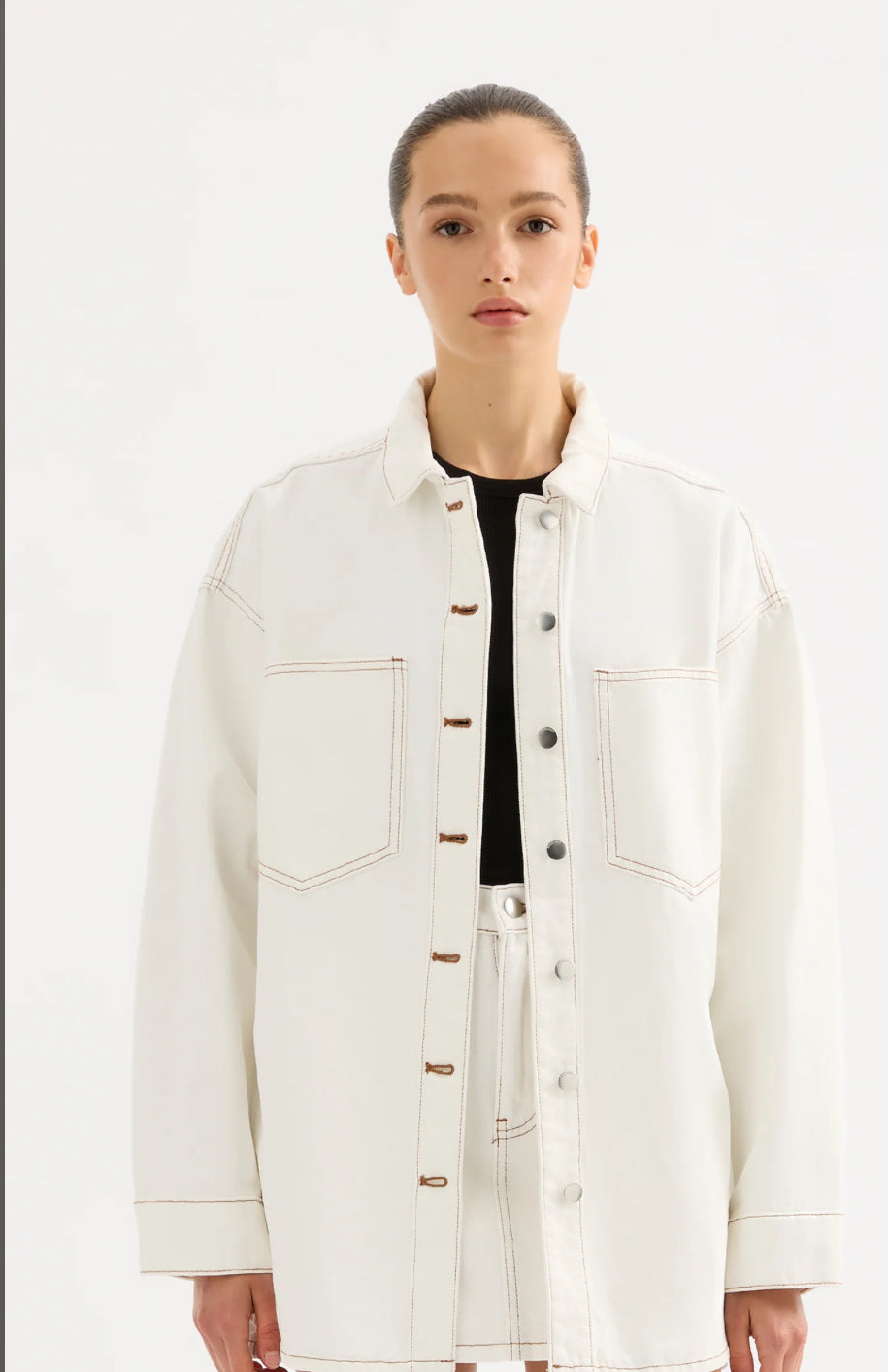 NUDE LUCY ORGANIC OVERSIZED DENIM SHIRT