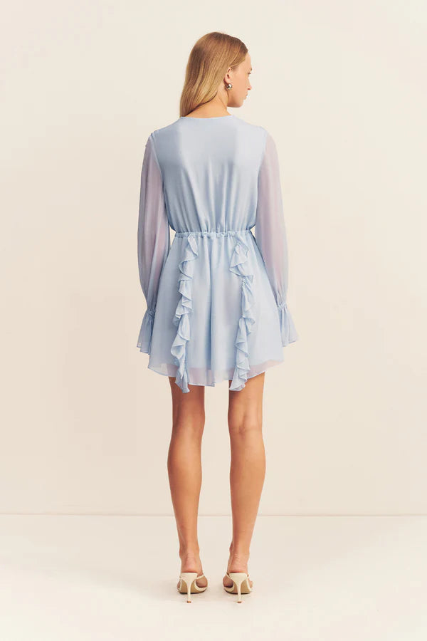 SHONA JOY EMORY RUFFLE MINI DRESS