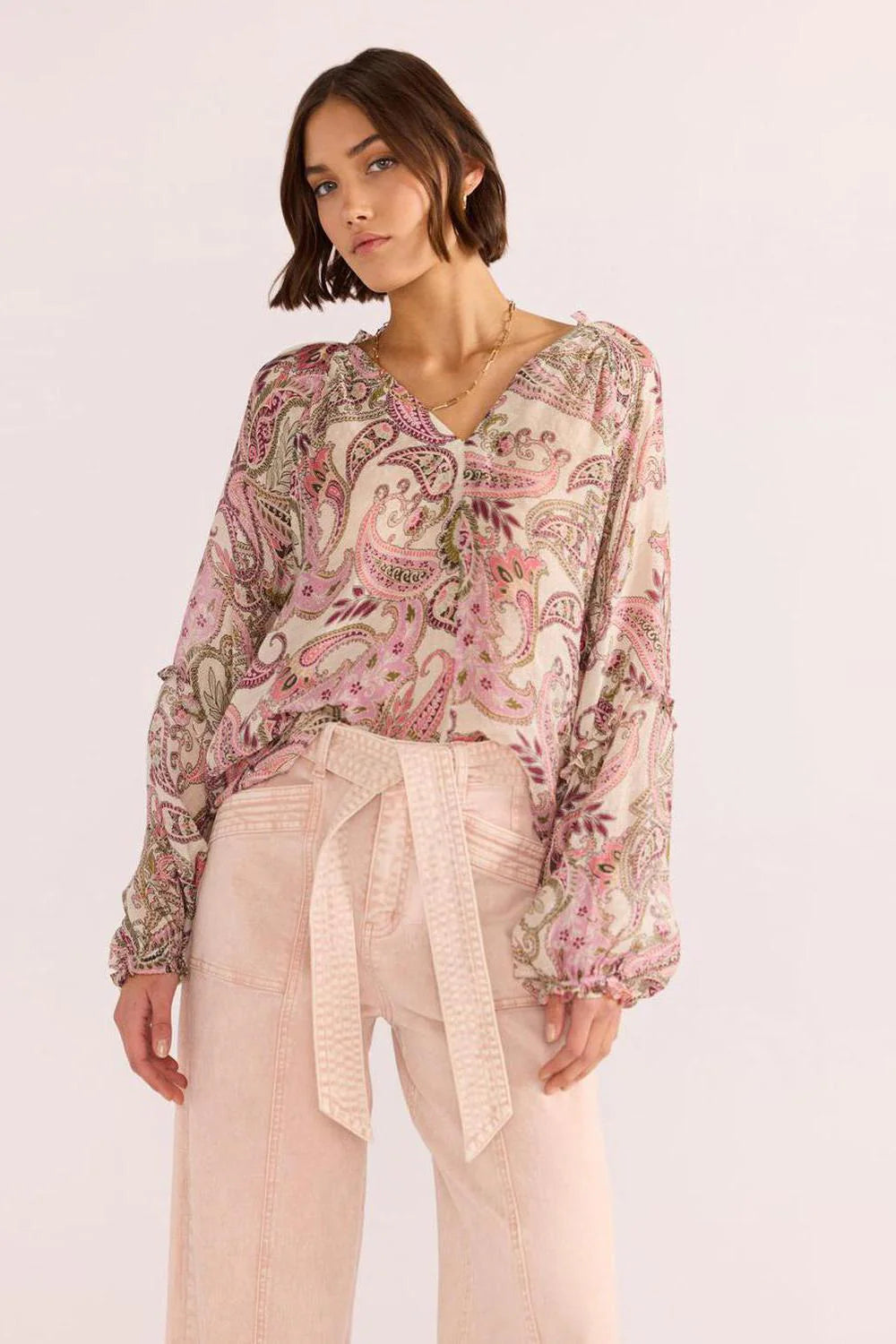 MINKPINK CADENCE LONG SLEEVE BLOUSE