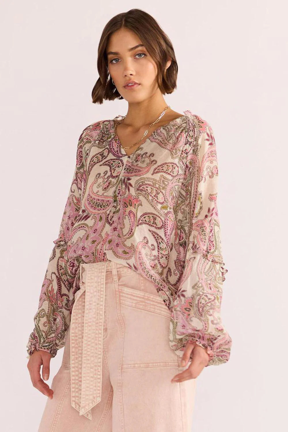 MINKPINK CADENCE LONG SLEEVE BLOUSE