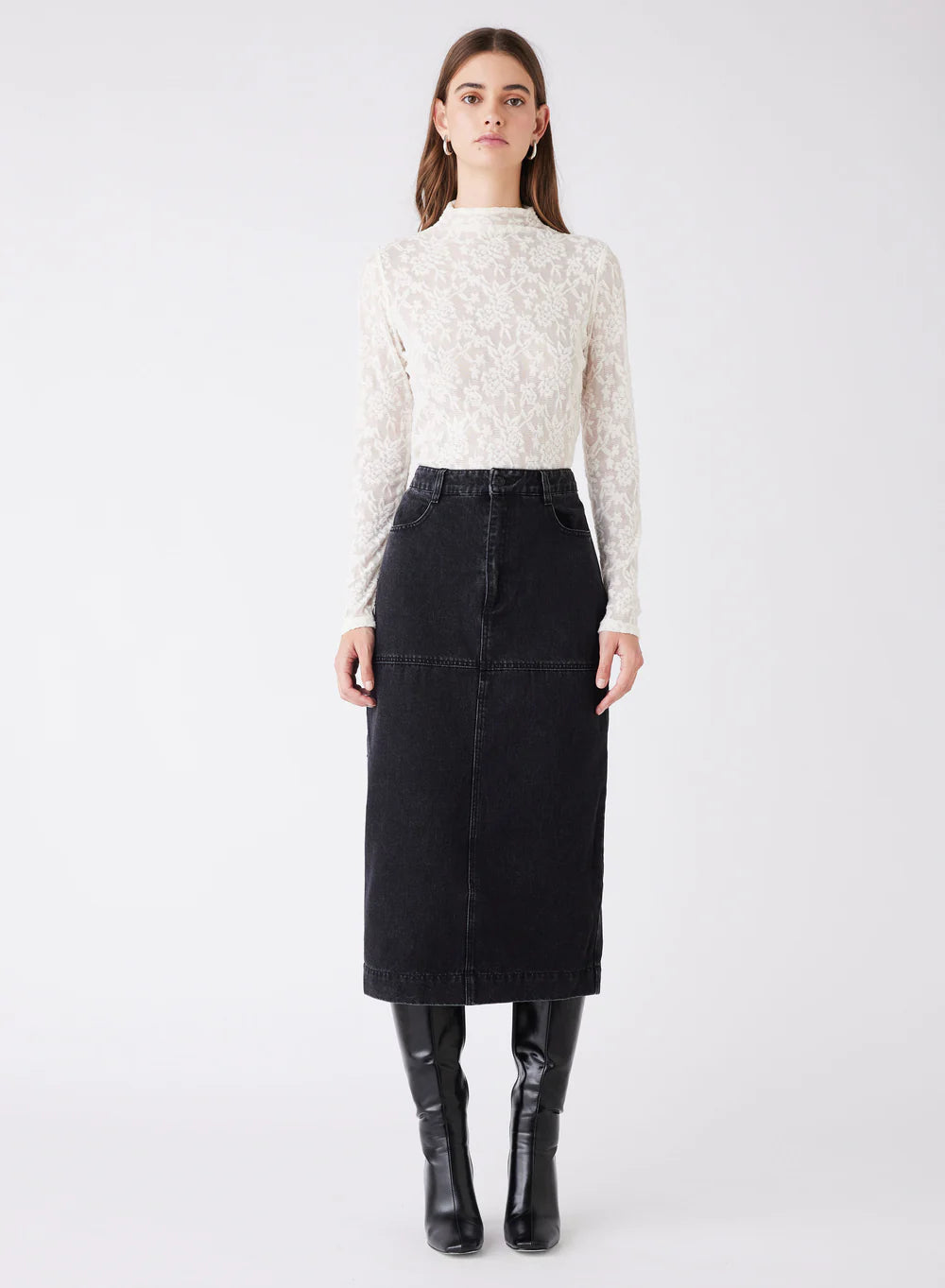 ESMAEE DYNAMITE DENIM SKIRT