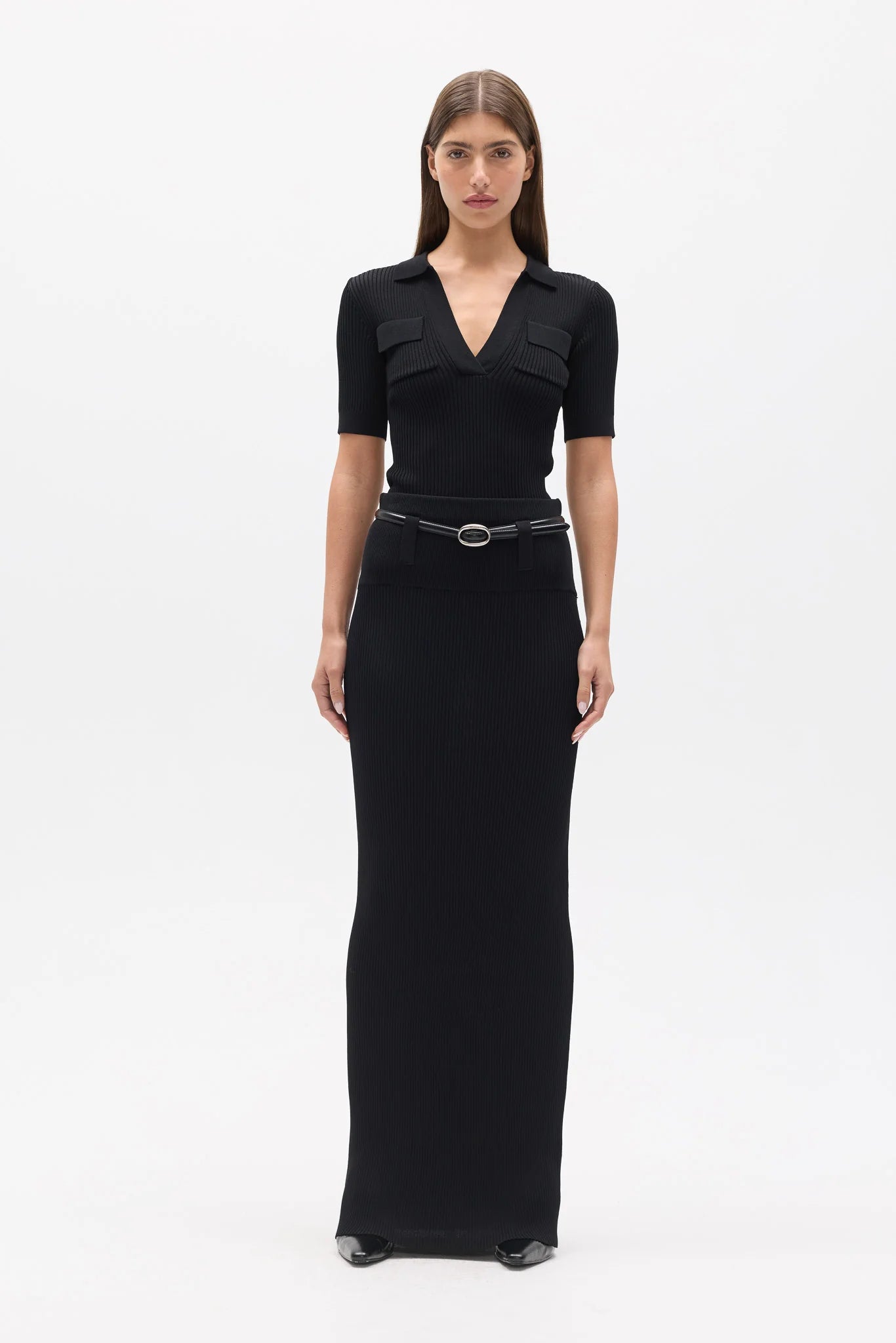 MIRANDA KNIT POLO TOP
