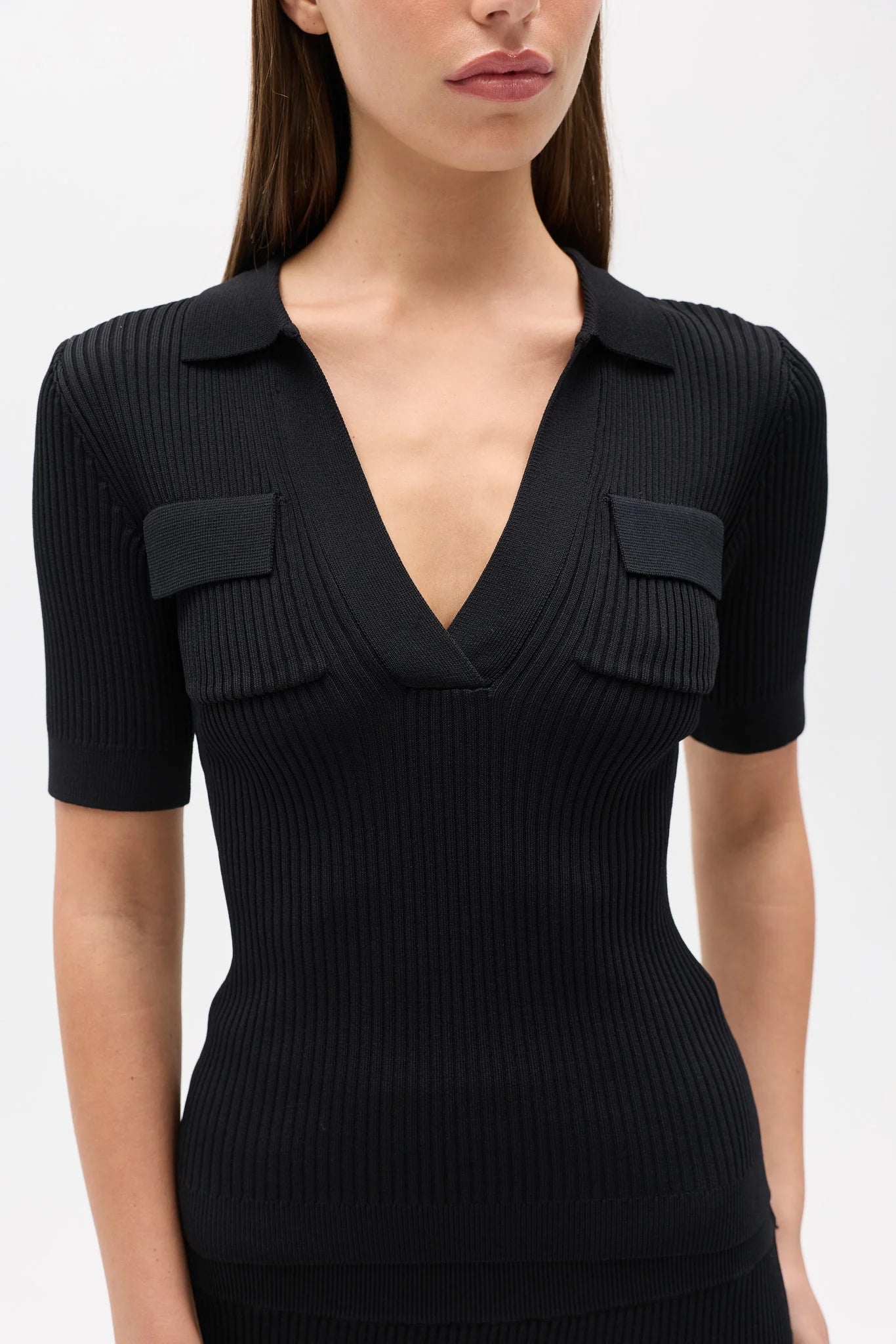MIRANDA KNIT POLO TOP