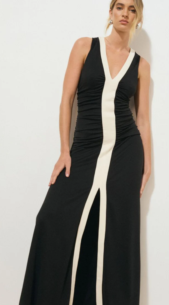 MONRENN ERA DRESS MONOCHROME